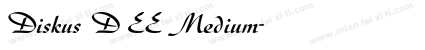 Diskus D EE Medium字体转换